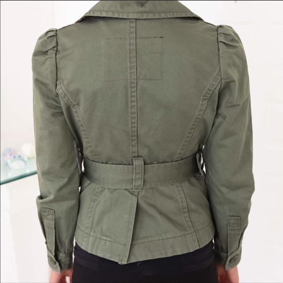 Marc Jacobs NWT Belted Military Green Light Jacket - Picture 4 of 8